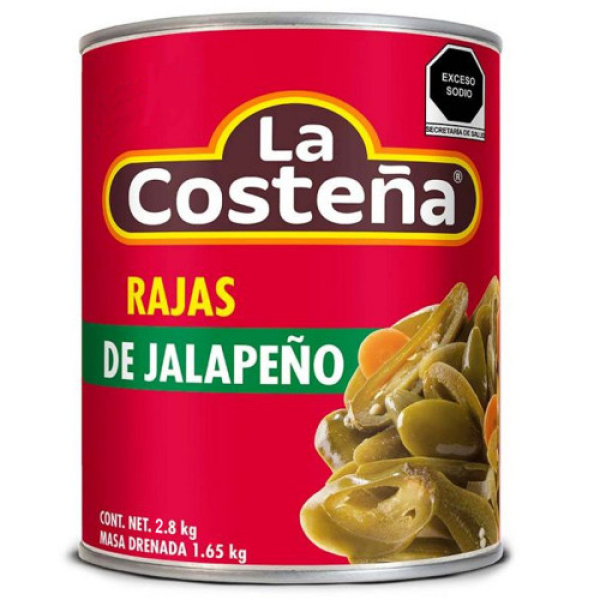 La Costena Jalapeno Slices 2.8kg