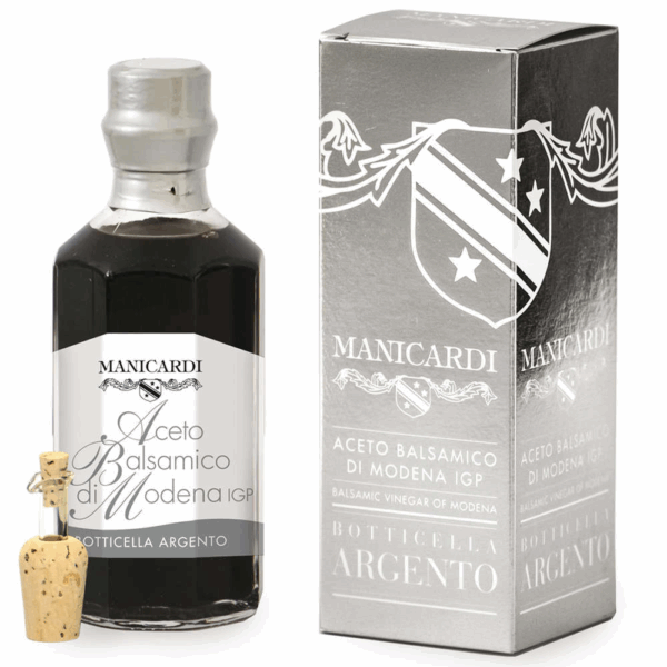 Baril d'argent 250 ml Vinaigre Balsamique de Modène IGP - Manicardi