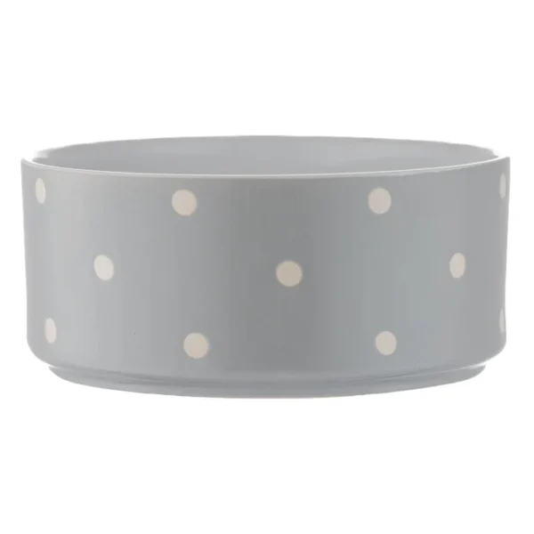 Mason Cash Polka Dot Grey 18cm Pet Bowl