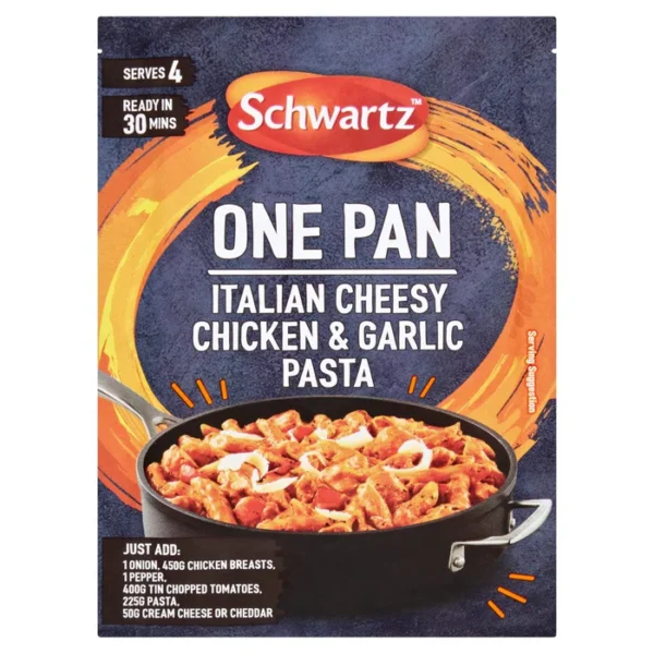 Schwartz One Pan Italian Cheesy Chicken & Garlic Pasta 32g