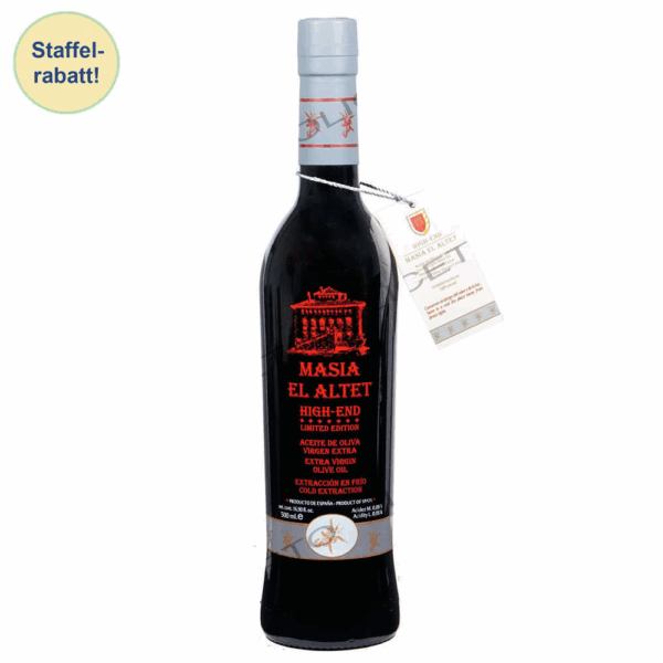 Huile d'olive haut de gamme 500 ml - Masia El Altet - Aceite de Oliva Virgen Extra