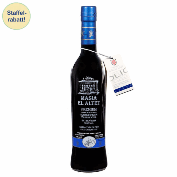 Huile d'olive Premium 500ml Aceite de Oliva Virgen Extra - Masia El Altet