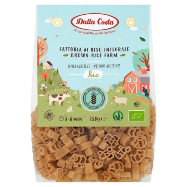Dalla Costa Gluten Free Organic Brown Rice Farm Pasta 250g