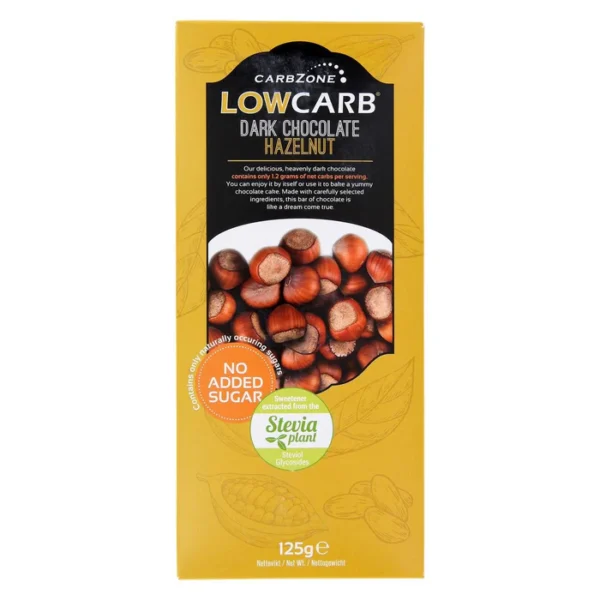 Carbzone Low Carb Dark Chocolate Hazelnut 100g
