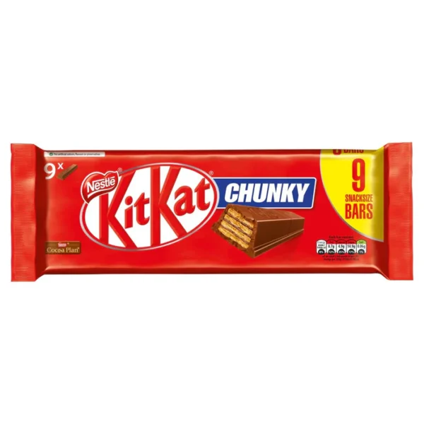 KitKat Chunky Milk Chocolate Bar 9 per pack