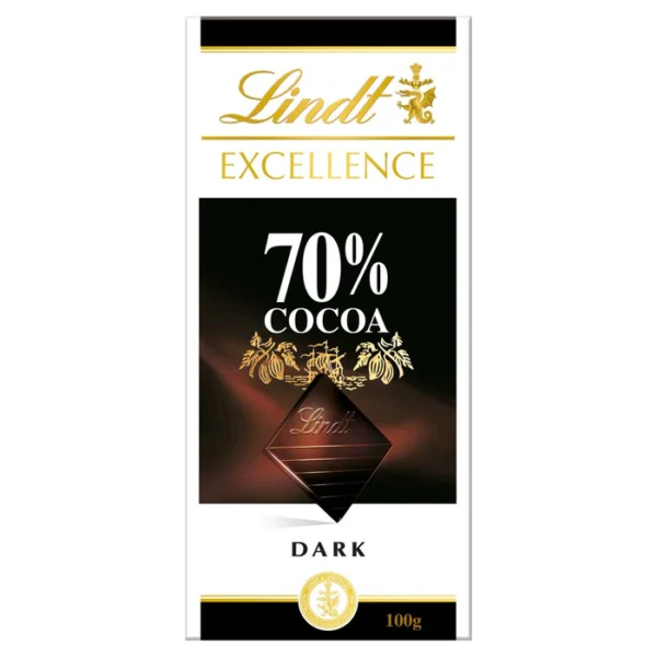 Lindt Excellence 70% Cocoa Dark Chocolate 100g