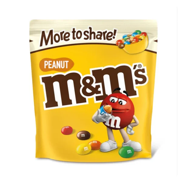 M&M's Crunchy Peanut & Milk Chocolate Sharing Pouch Bag 220g