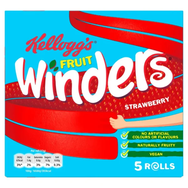 Kellogg's Winders Strawberry 5 per pack