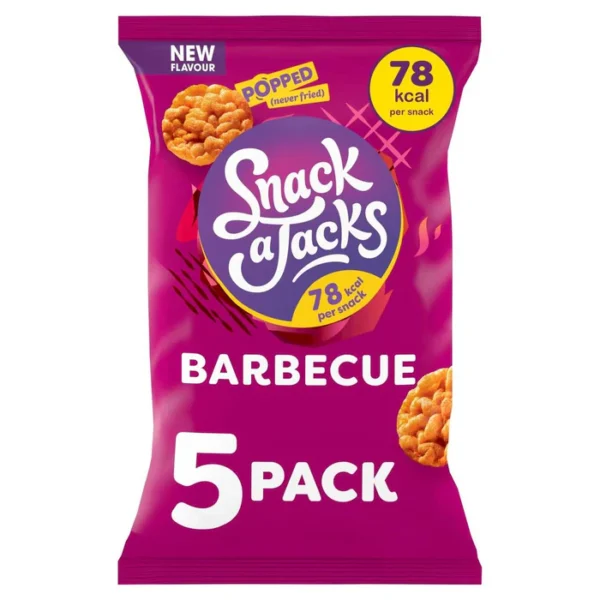 Snack a Jacks Sizzling Barbecue Multipack Rice Cakes 5 per pack