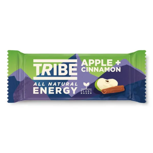 Tribe Apple + Cinnamon Natural Plant Based Energy Oat Bar 47g