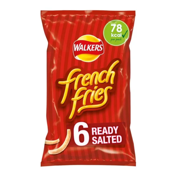 Walkers French Fries Ready Salted Snacks 6 per pack