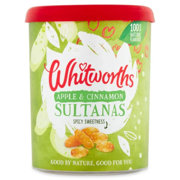 Whitworths Apple & Cinnamon Sultana Tub 300g