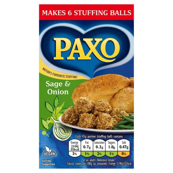Paxo Sage & Onion Stuffing Mix 85g