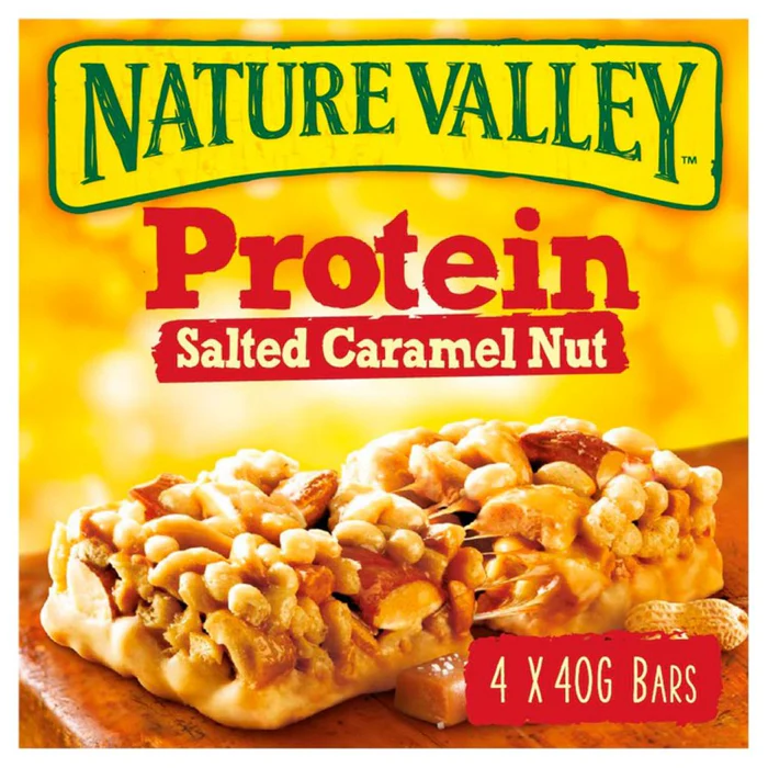 Nature Valley Protein Salted Caramel Nut Cereal Bars 4 x 40g