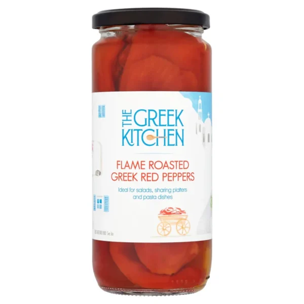 The Greek Kitchen Flame Roasted Red Peppers 360g