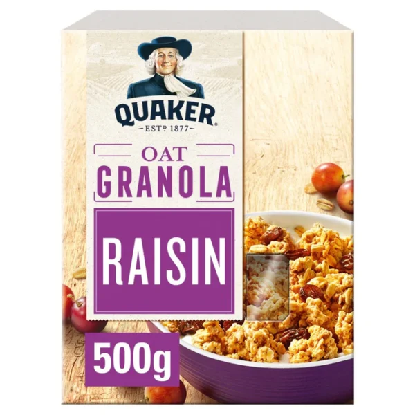 Quaker Oat Granola Raisin 500g