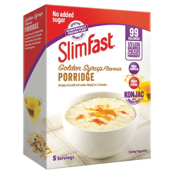SlimFast Golden Syrup Porridge 5 Servings 5 x 29g