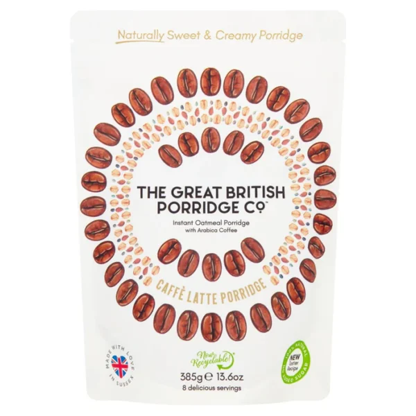 The Great British Porridge Co Caffe Latte Porridge 385g