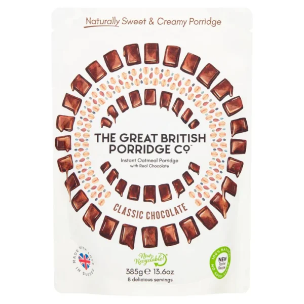 The Great British Porridge Co Classic Chocolate Porridge 385g