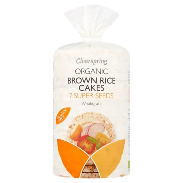Clearspring Organic Brown Rice Cakes 7 Super Seeds 120g
