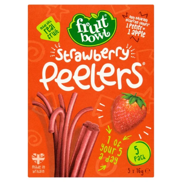 Fruit Bowl Strawberry Peelers 5 x 16g - Special Offer
