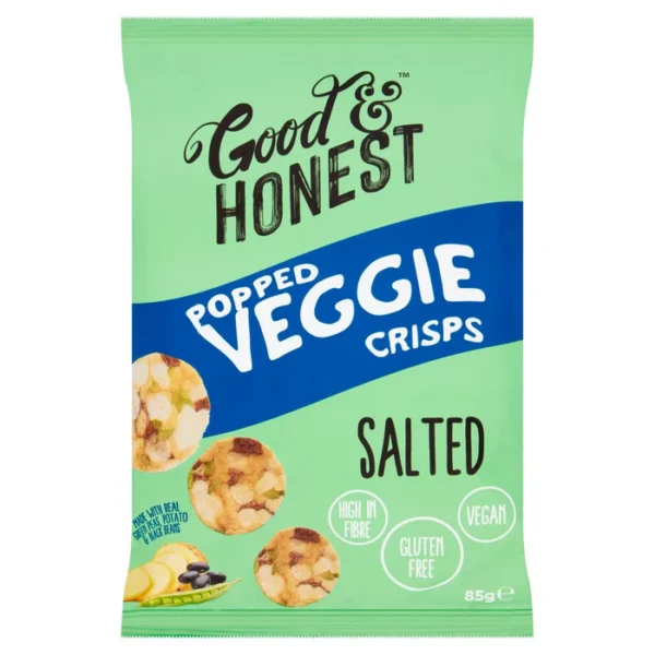 Good & Honest Popped Veggie Soya Pea Salted 85g