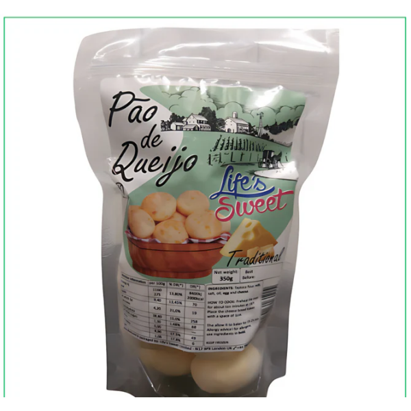 Pão de Queijo Congelado / Frozen Cheese Bread LIFE'S SWEET - 350g