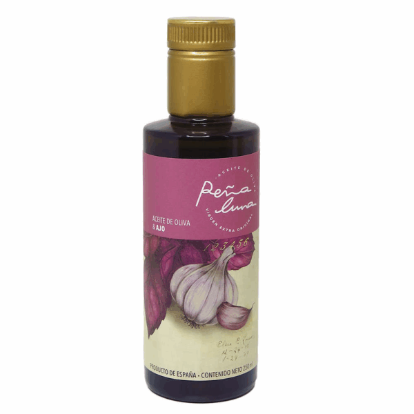 Peña Luna AJO huile d'olive extra vierge aromatisée à l'ail 250 ml - Segura & Gómez