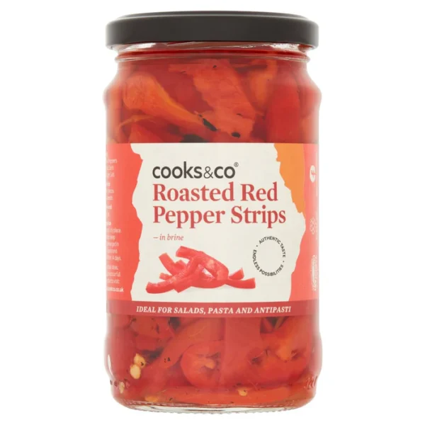 Cooks & Co Roasted Red Pepper Strips 300g