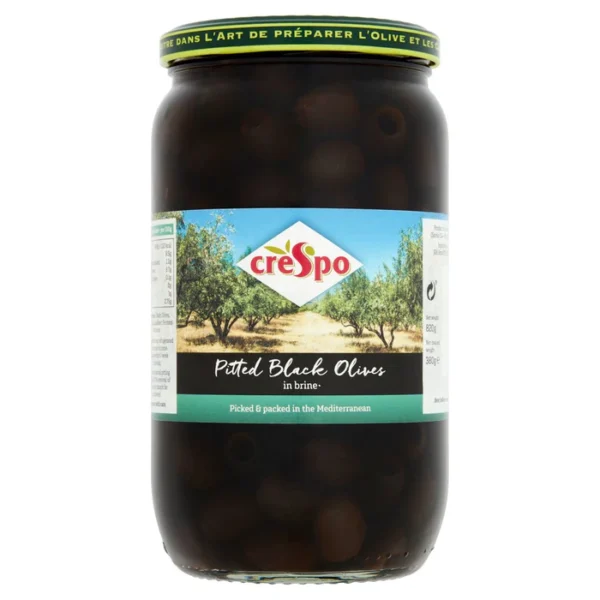 Crespo Pitted Black Olives 820g