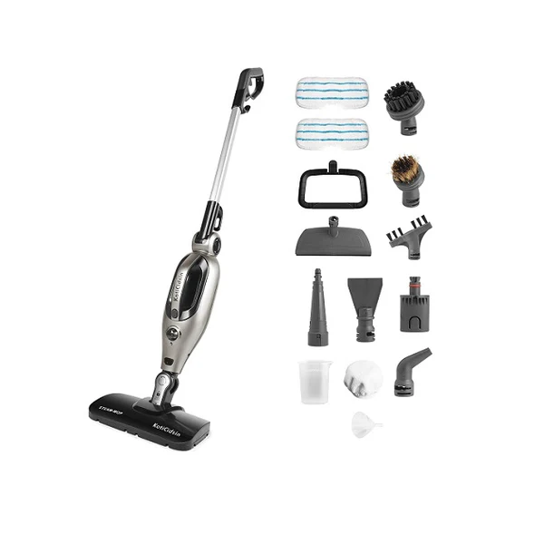 Balais vapeur 14 en 1 1500W gris noir Vendos85