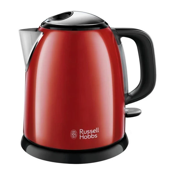 Russel Hobbs 24992-70 Bouilloire Compacte Colours Plus Capacite 1 L Filtre Anti-calcaire Amovible Lavable - Rouge Russell Hobbs
