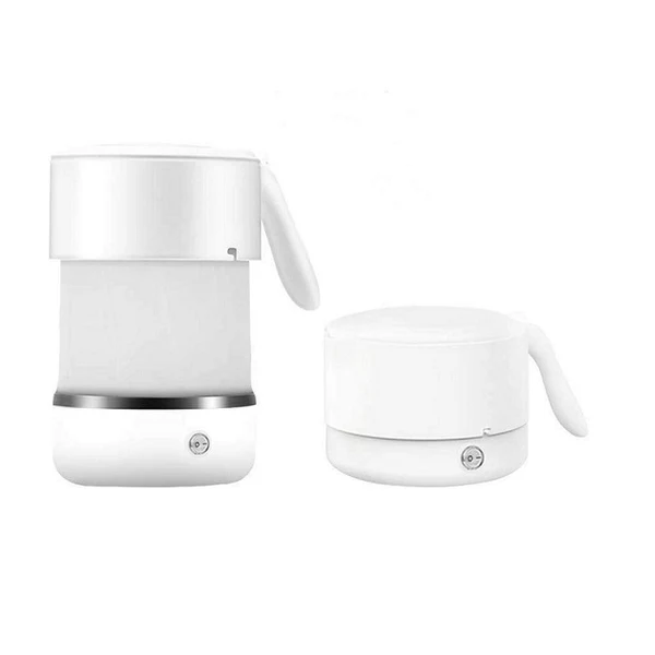 Bouilloire électrique pliable pour le voyage de 0,5L 110-240V blanc Vendos85