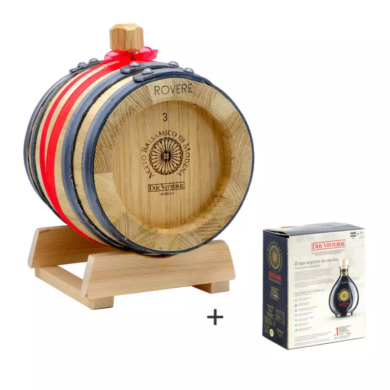 Acetaia di Famiglia Due Vittorie: Balsamic Vinegar of Modena PGI Oro with Oak barrel 3 lt