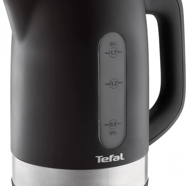 bouilloire électrique de 1,7L sans fil avec base 360° 2200W argent noir Tefal