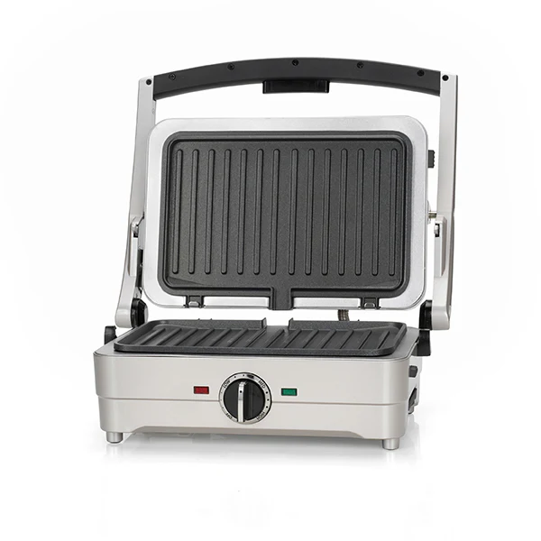 Gril multifonctions électrique 3 en 1 Gril Gaufre et Omelette 1000 W gris perle Cuisinart