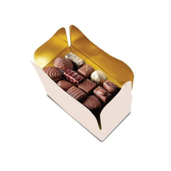 Ballotin monté carton blanc 250 ml - par 25