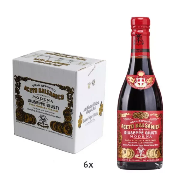 Balsamic Vinegar of Modena PGI 3 Gold Medals "Riccardo Giusti" 250 ml x 6