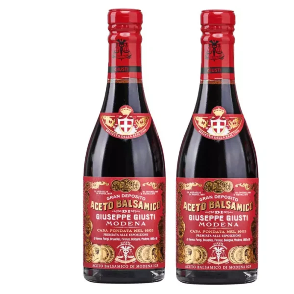 Balsamic Vinegar of Modena PGI 3 Gold Medals "Riccardo Giusti" Set 250 ml x 2