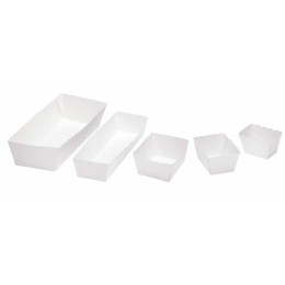 Barquette haute carton blanc ingraissable 1500 ml - par 500
