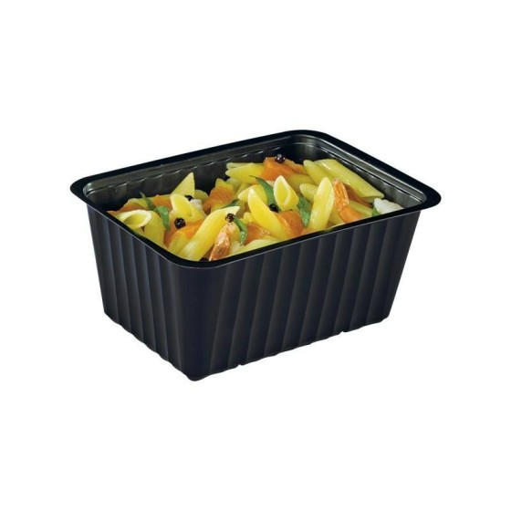 Barquette plastique noire scellable 1500 ml - par 100