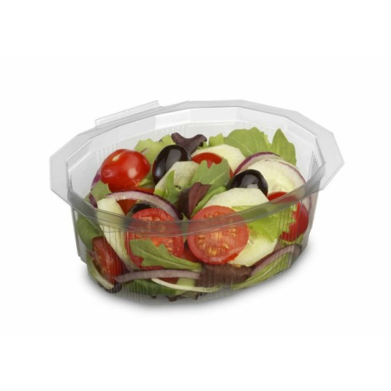 Barquette plastique transparente à couvercle Multipack 500 ml - par 420