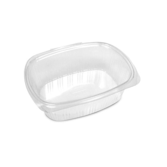 Barquette plastique transparente avec couvercle attenant Standipack 1500 ml - par 200