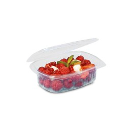 Barquette plastique transparente avec couvercle attenant Standipack 250 ml - par 800
