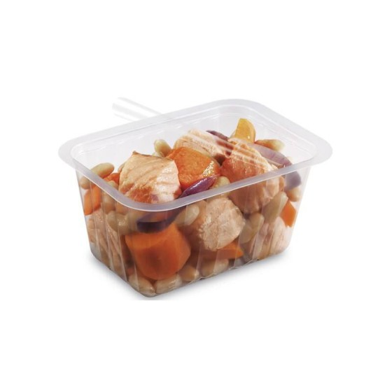 Barquette plastique transparente scellable 500 ml - par 100