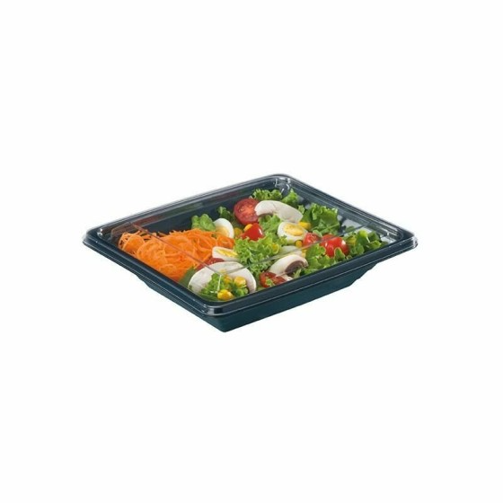 Boite à salade crudipack 370 ml avec couvercle - par 80