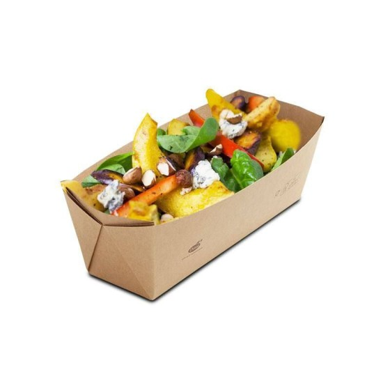 Barquette viking kraft brun biodégradable 1100 ml - par 300