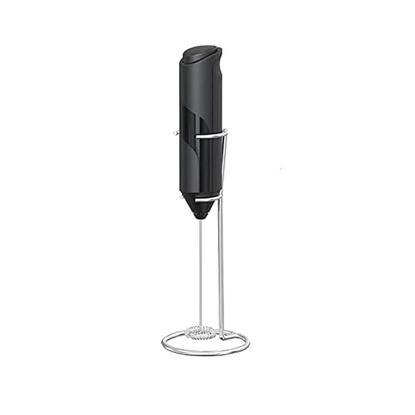 Mousseur à Lait Électrique avec Mini Fouet en Acier Inoxydable noir Vendos85