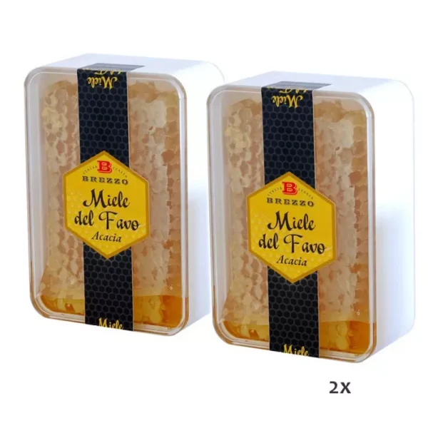 Bipack Acacia Honeycomb in box 200 gr x 2