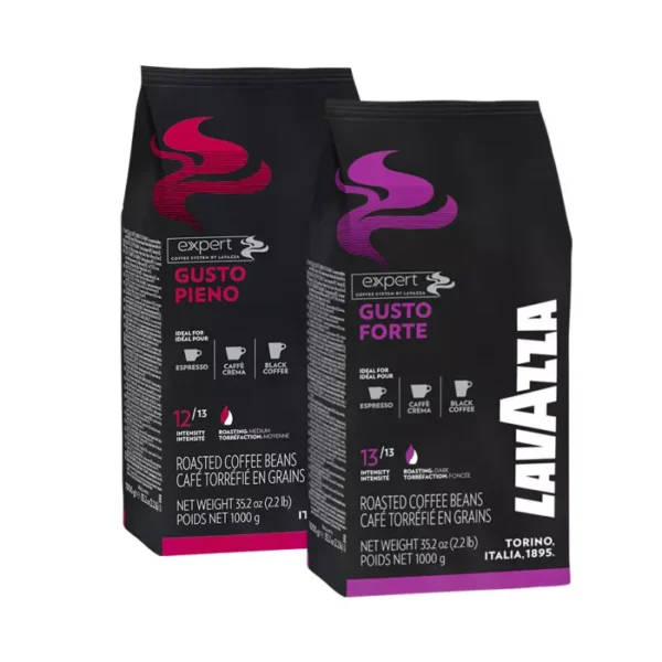 Bipack Coffee beans Lavazza Gusto Pieno and Gusto Forte 1 kg x 2